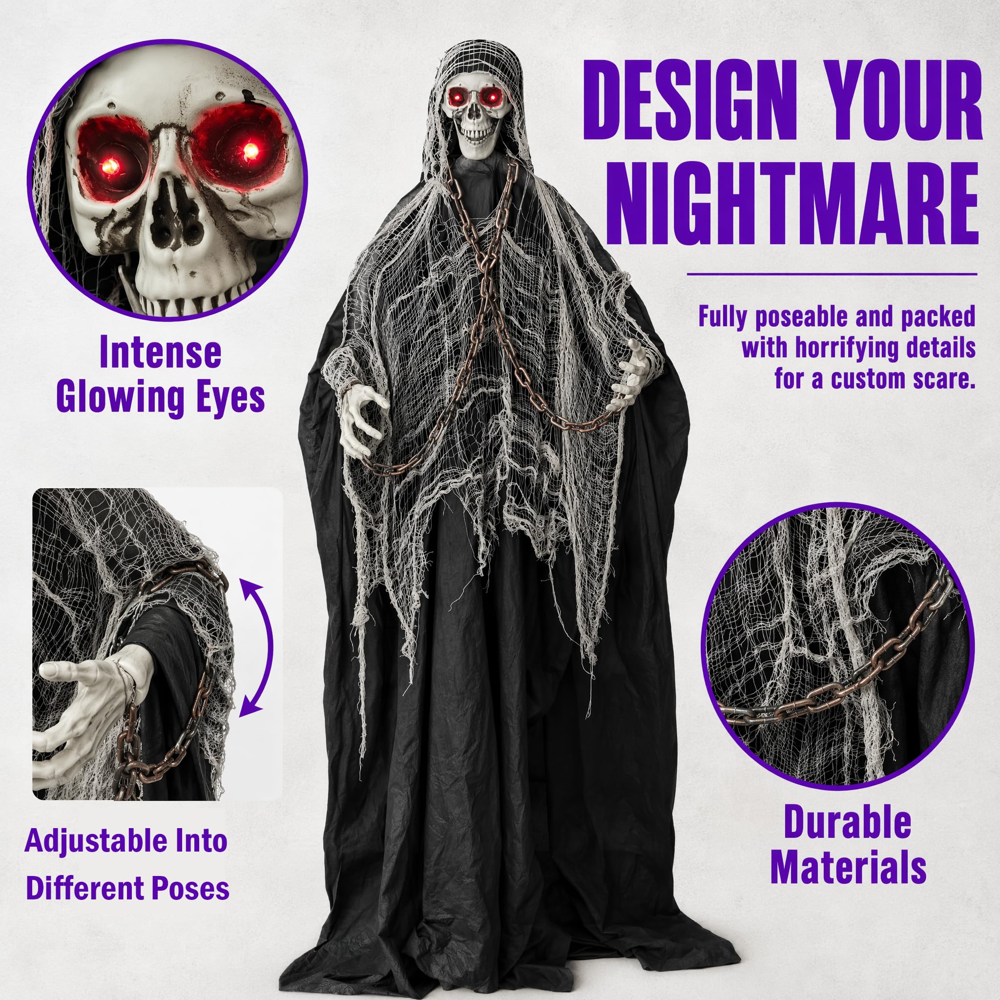 LANGXUN Skeleton Ghost with sound activation feature