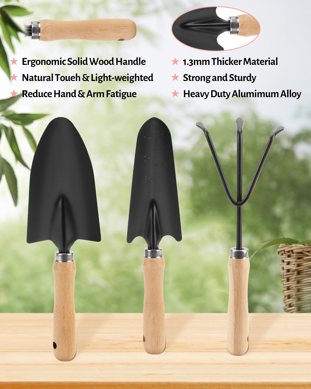 LANNIU gardening tool set beautifully packaged in a gift box
