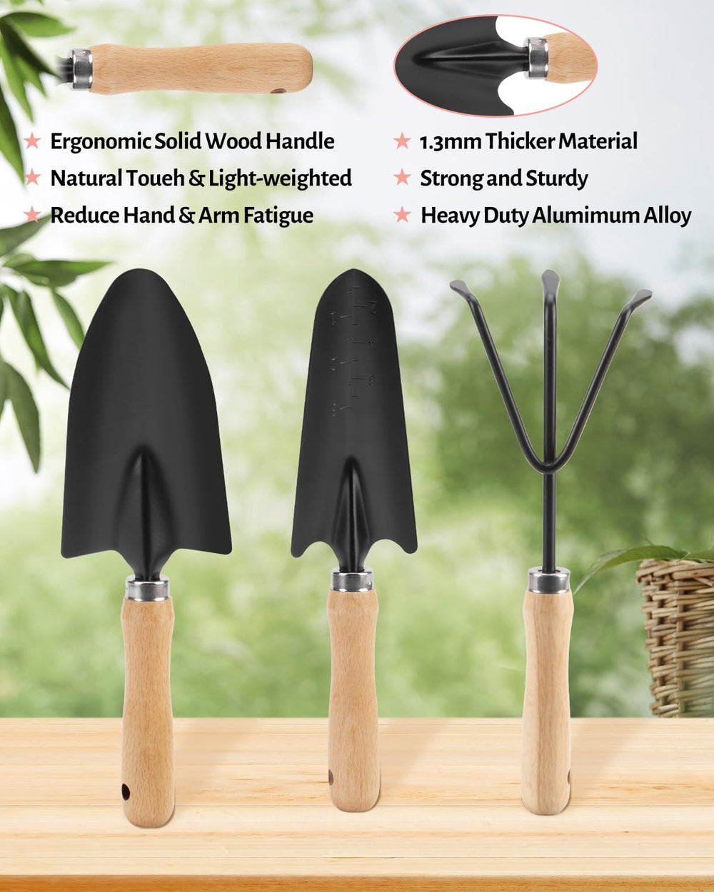 LANNIU gardening tool set beautifully packaged in a gift box