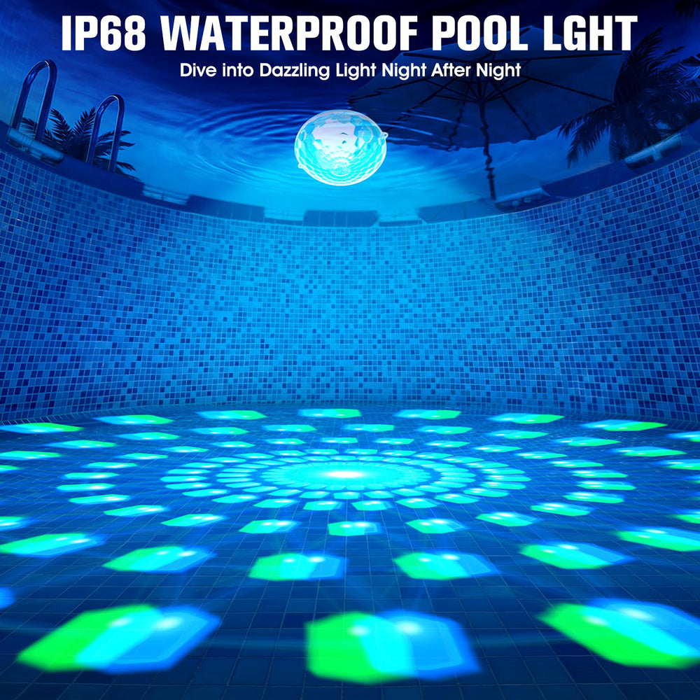 LanPool Solar Floating Pool Light with tethering rope