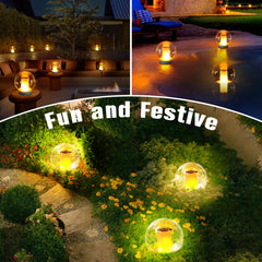 LanPool solar lights showcasing different light modes