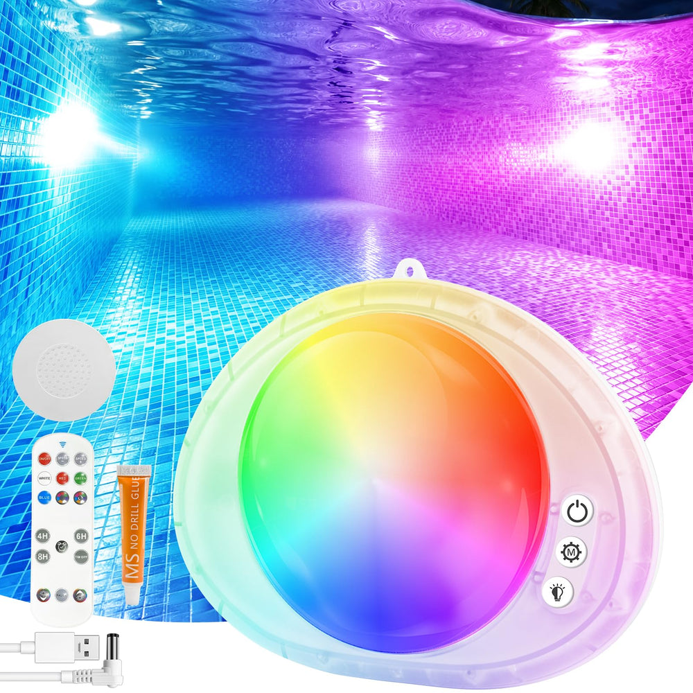 LanPool Underwater Pool Light white model front view