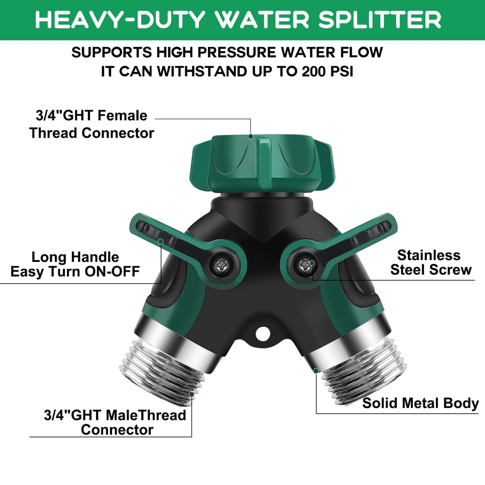 LANPOWAE hose splitter with sealing gaskets and tape