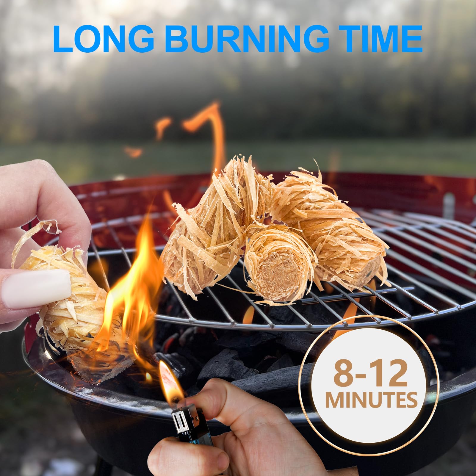 LantingMing Fire Starters displayed in natural setting