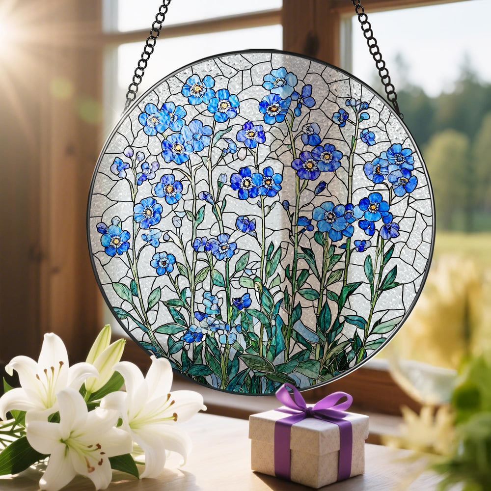 LAOWEIKI stained glass suncatcher gift box