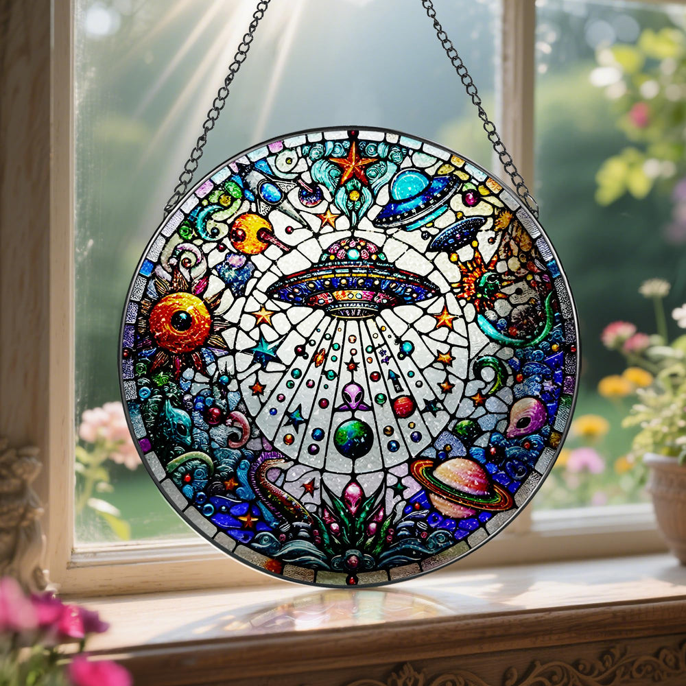 LAOWEIKI suncatcher packaging showing protective foam