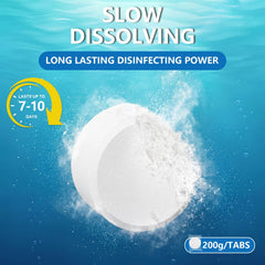 Laptoper Chlorine Tablets in a pool skimmer
