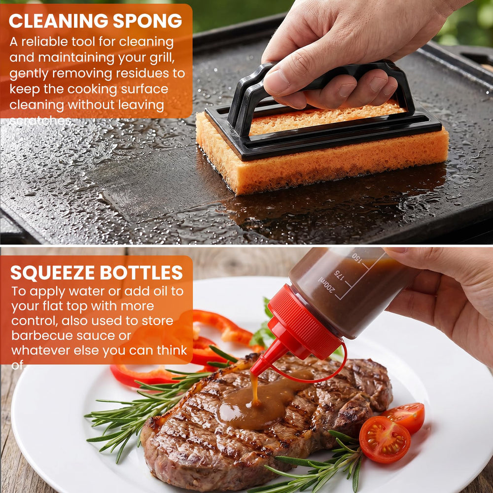 Large burger turner from Yekale Griddle Accessories Kit