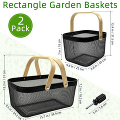 Large Cheardia picnic basket dimensions 15.7" L x 9.5" W x 7.2" H