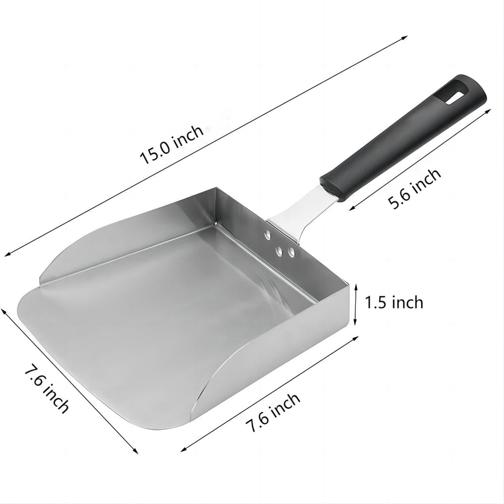 Large Griddle Scoop side view showing wide surface