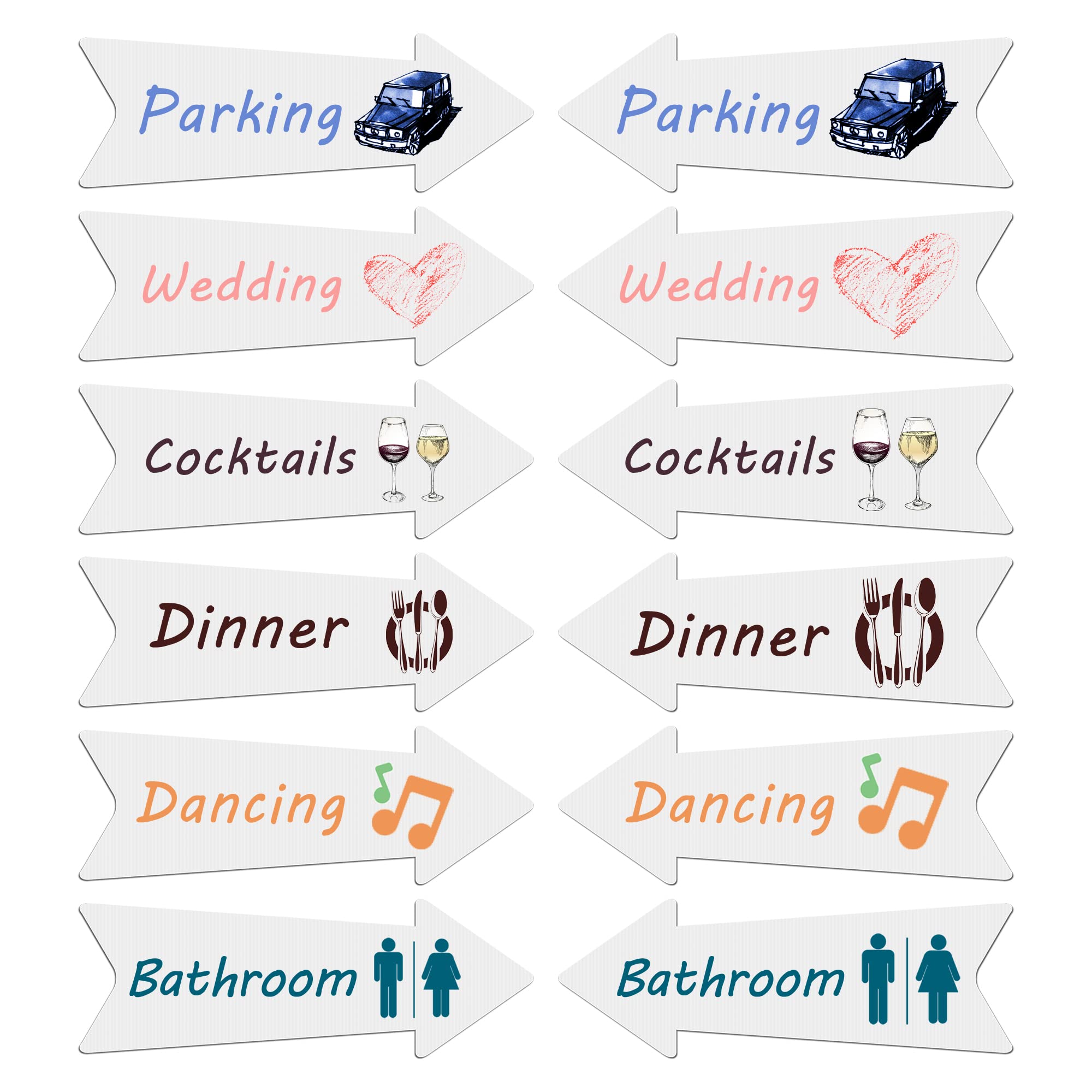 LARREEDE Blank Arrow Signs displayed in an outdoor setting