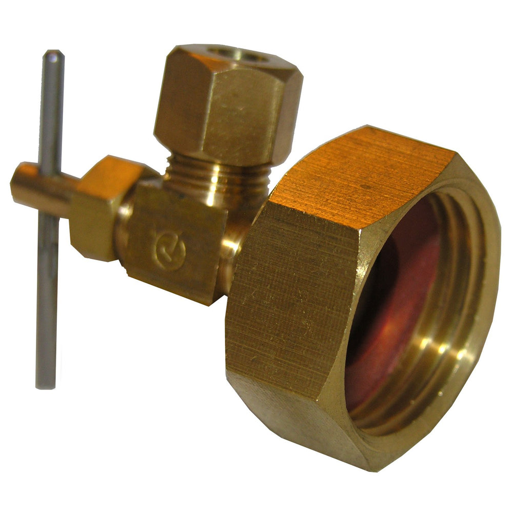 LASCO 3/4-Inch Female Garden Hose Thread Brass Adapter front view
