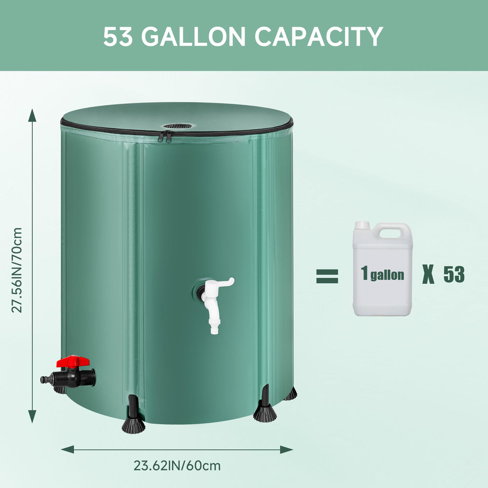 Laspeiraux rain barrel with mesh filtering design