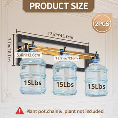 LASZOLA plant hanger with six hooks for secure placement