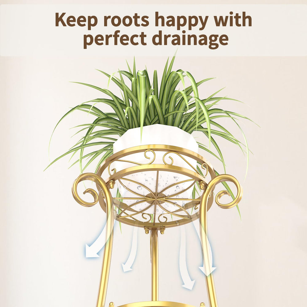LASZOLA Plant Stand in garden setting