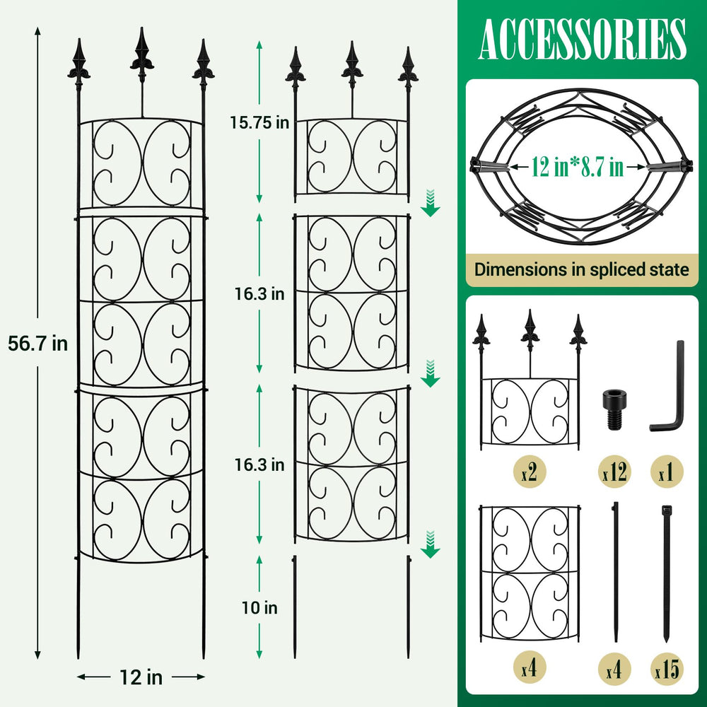 LATIHUUM Garden Trellis heavy-duty frame detail
