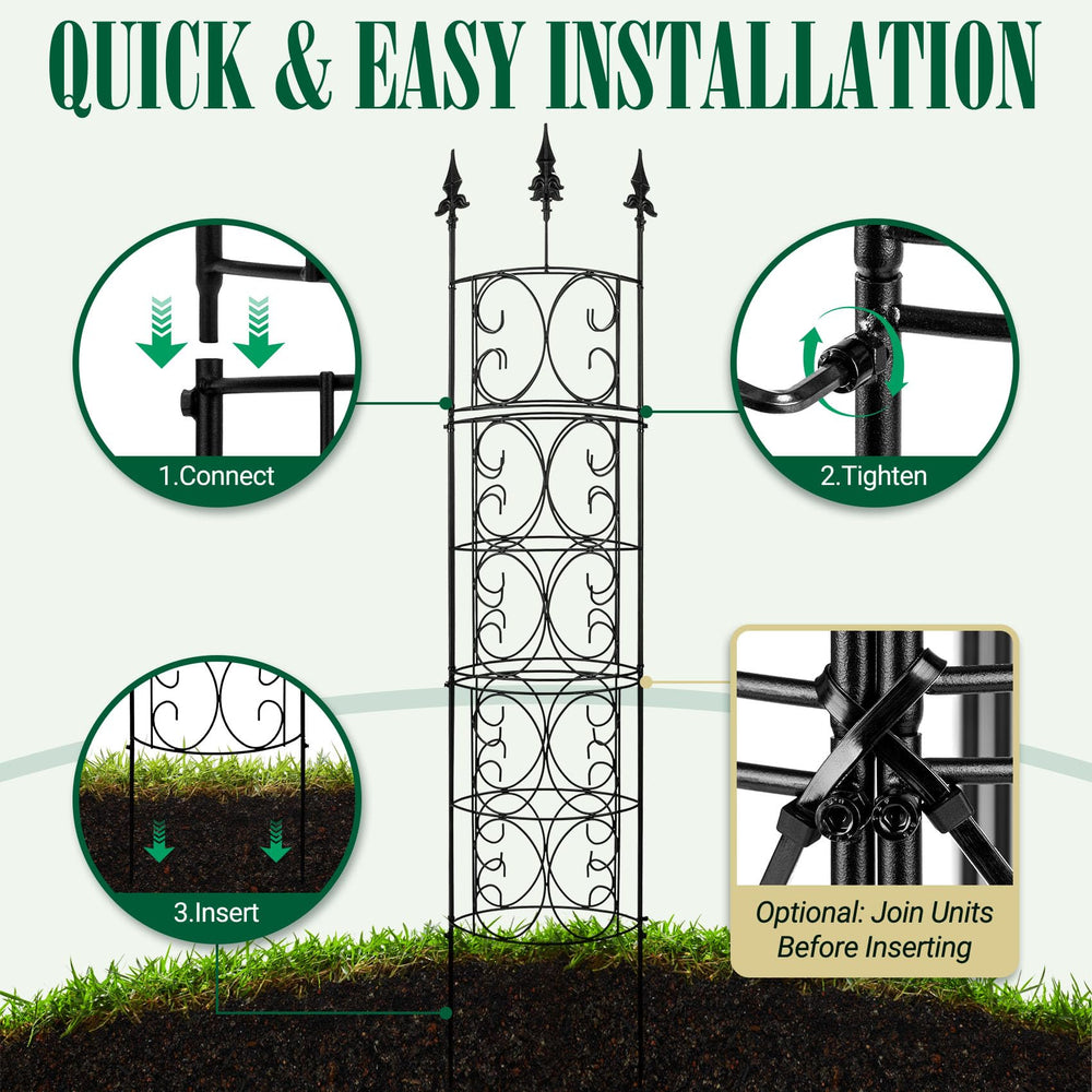 LATIHUUM Garden Trellis modular height adjustment feature