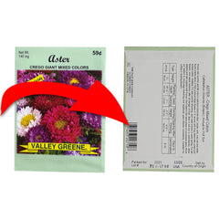 Lavender seed packet included in Black Duck Brand flower seed set