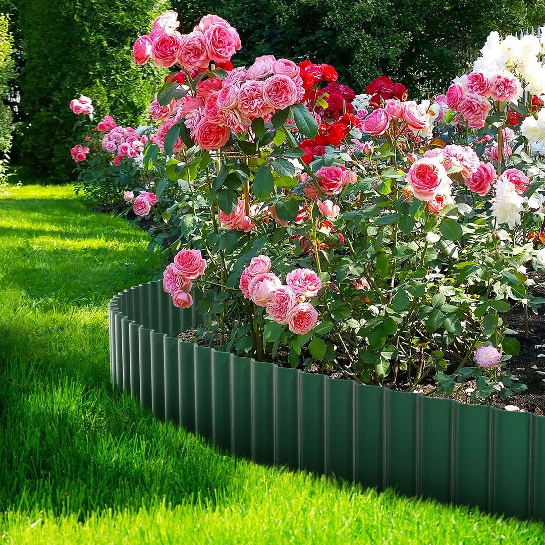 LAVEVE Corrugated Garden Edging flexible installation