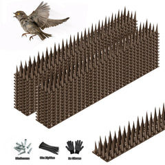 LavviTech Bird Spikes 30 pack with installation accessories