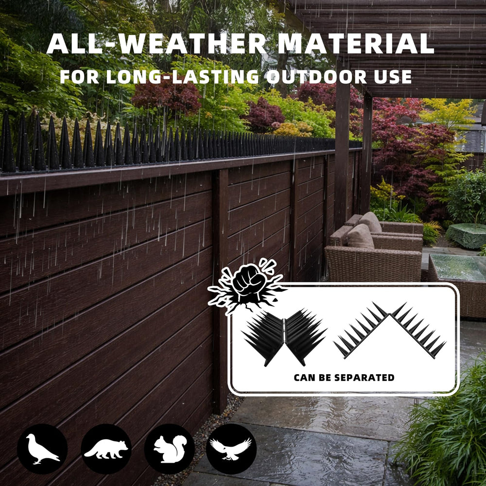 LavviTech Bird Spikes packaging with gloves and screws