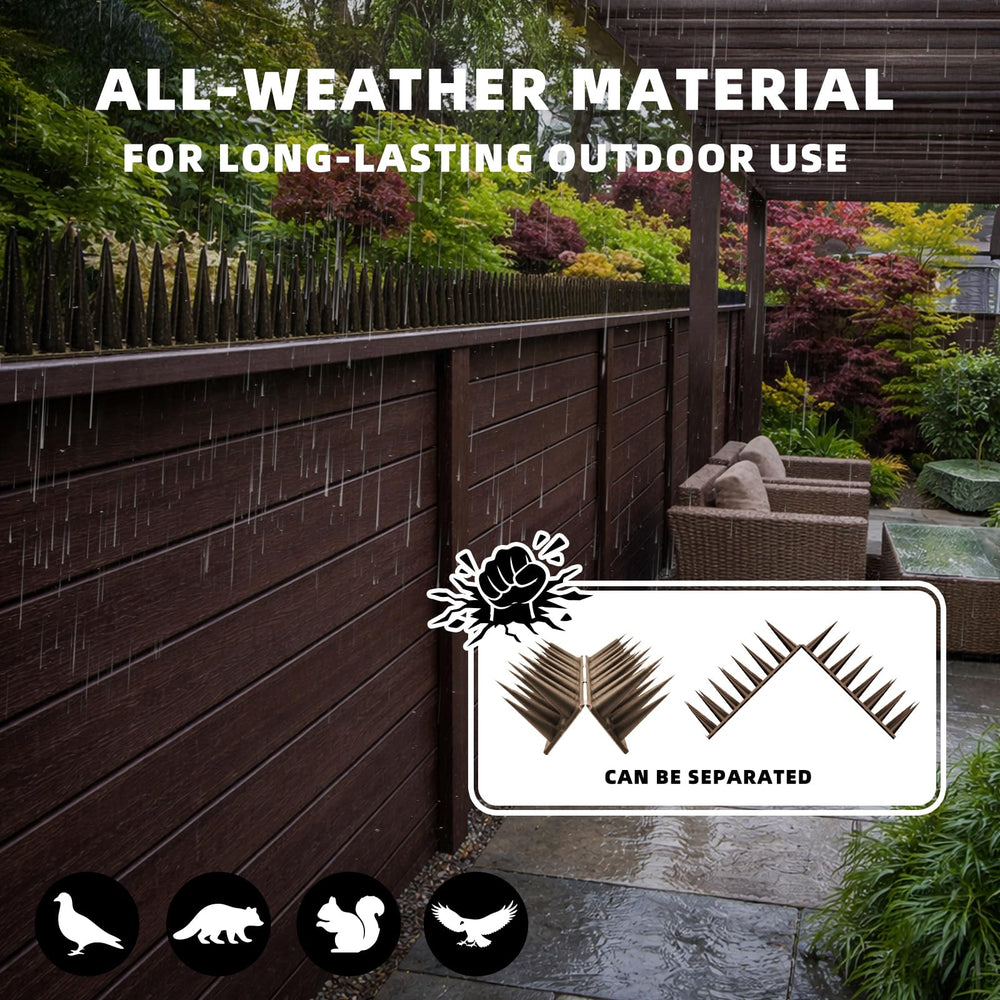 LavviTech Bird Spikes showing multiple strips for coverage