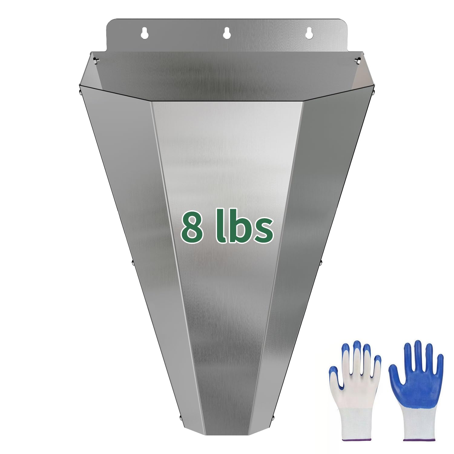 LavviTech Chicken Kill Cone front view in stainless steel