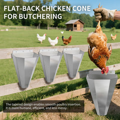 LavviTech Large Chicken Kill Cone with protective gloves included