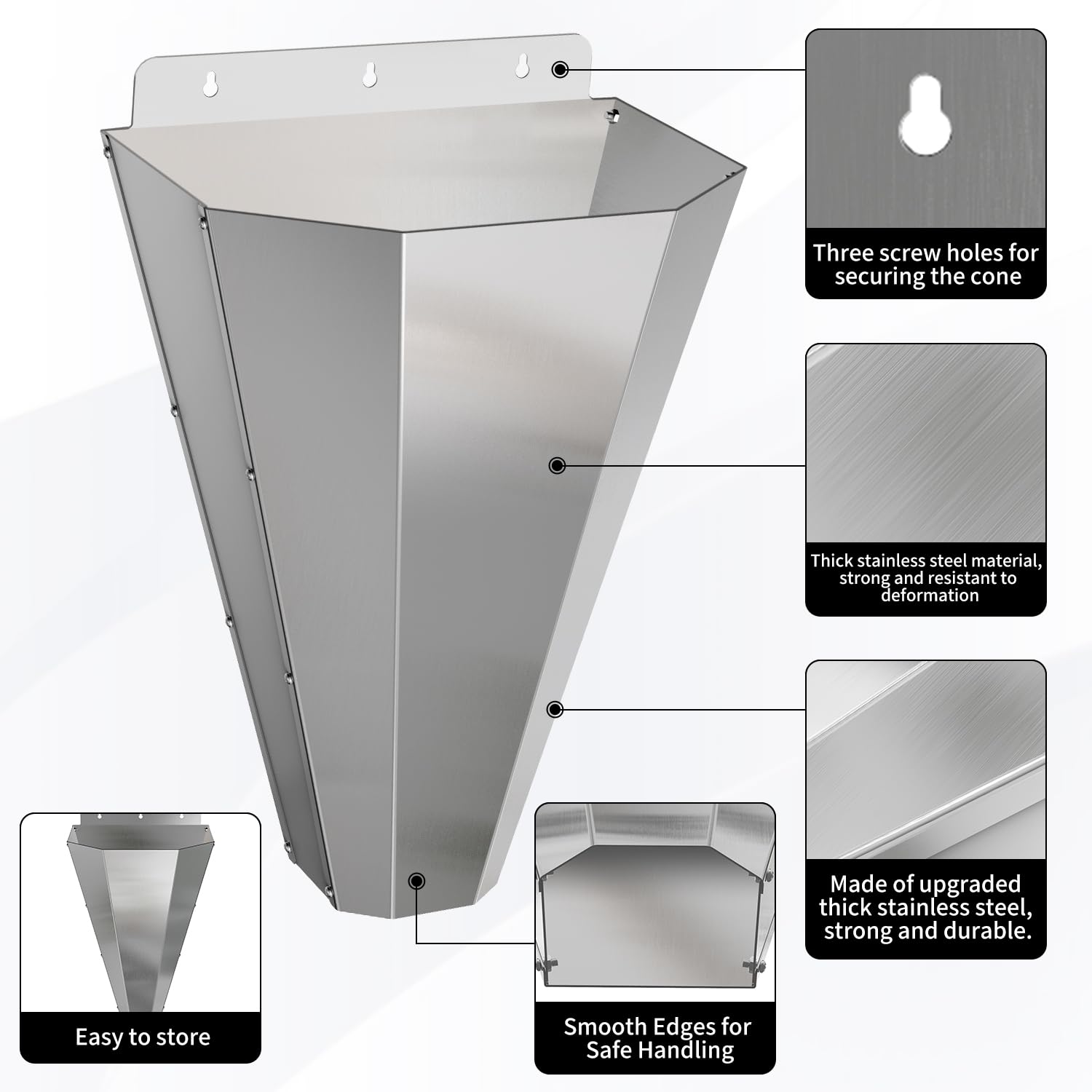 LavviTech Medium Chicken Kill Cone with a chicken for processing