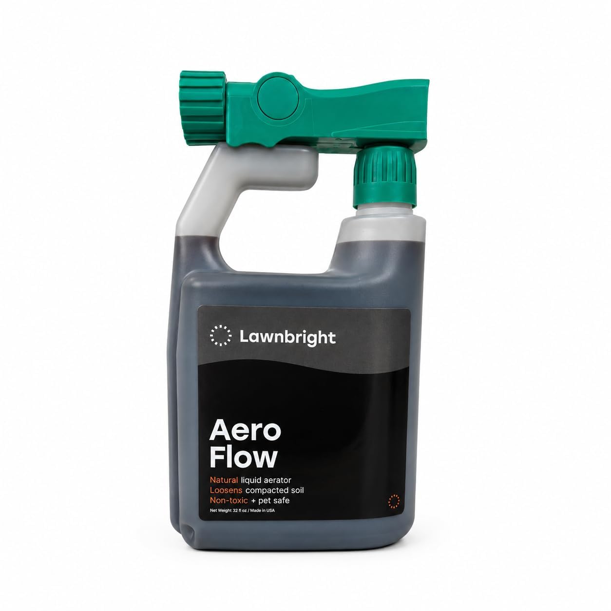 lawnbright Aeroflow Liquid Lawn Aerator 32 oz bottle front view