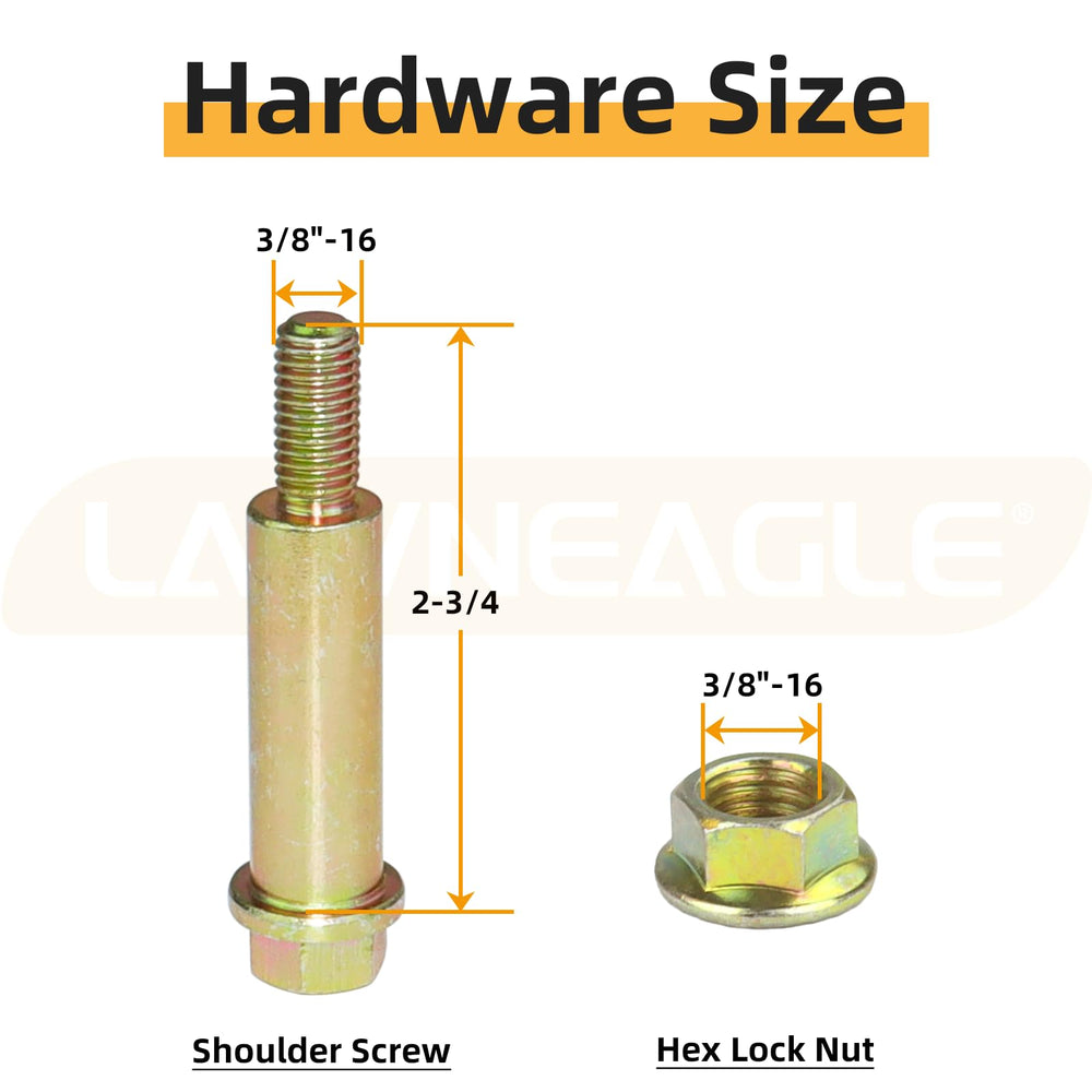 Lawneagle GX10168 Deck Wheels installed on John Deere mower