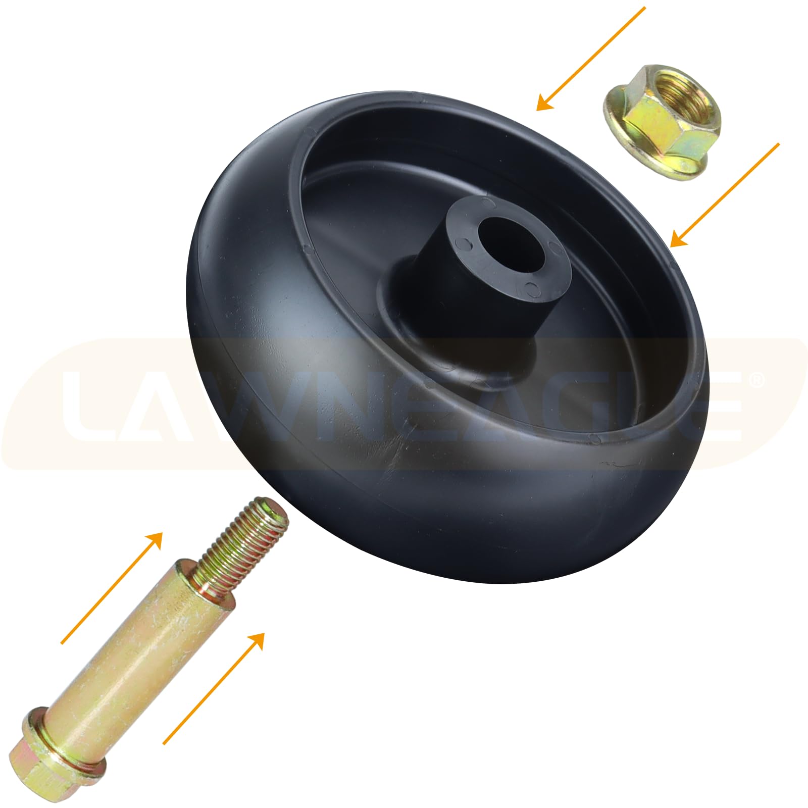 Lawneagle GX10168 Deck Wheels top view showing design