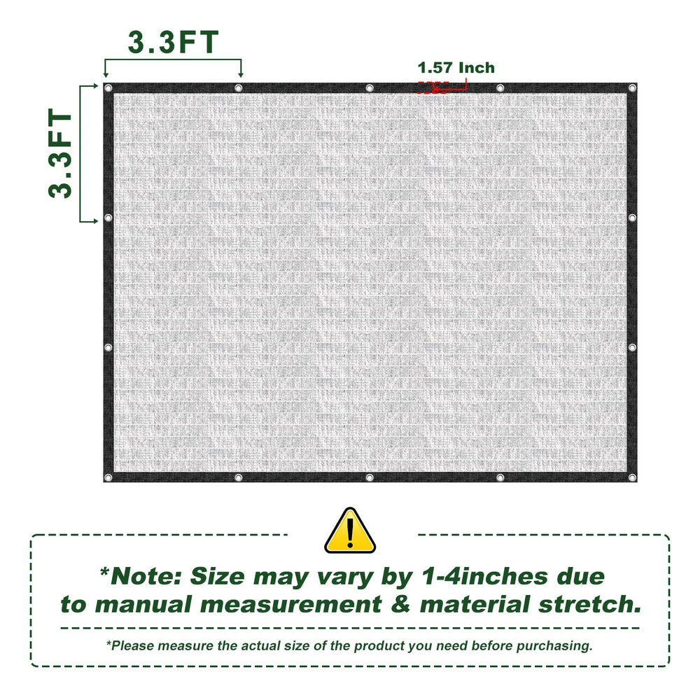 LAWNGO 10x12 FT shade cloth folded for storage
