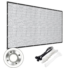 LAWNGO 99% Aluminet Shade Cloth 10x10 FT front view