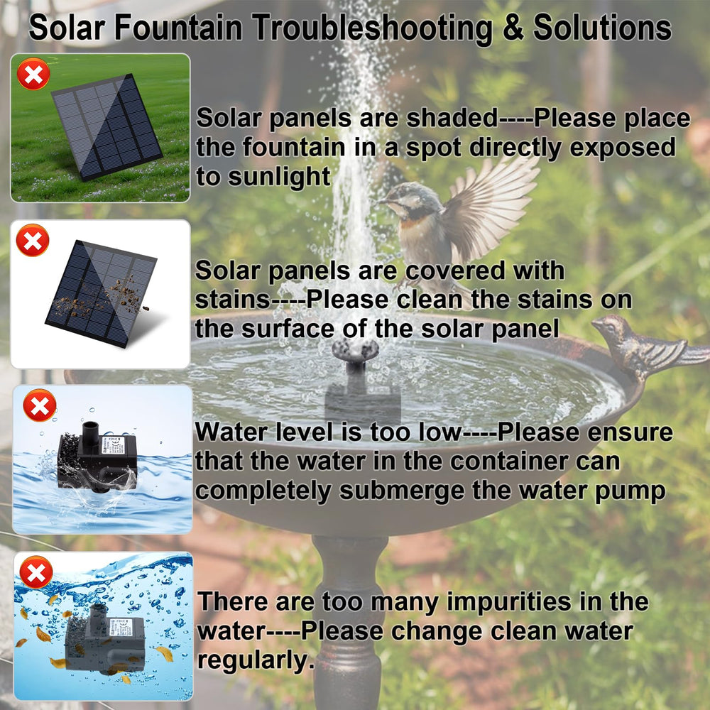LAWOHO fountain pump setup in a garden