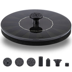 LAWOHO Solar Fountain Pump Kit with solar panel and nozzles