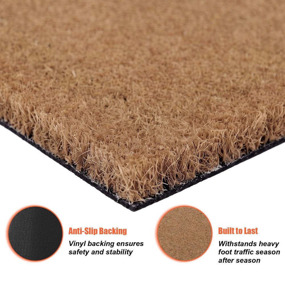 Layered view of Honoson Fall Football Coir Doormat set