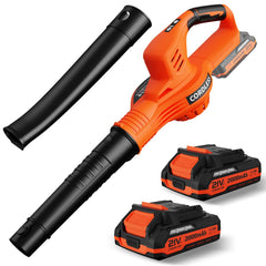 LAZYBOI Cordless Leaf Blower front view with extension nozzle