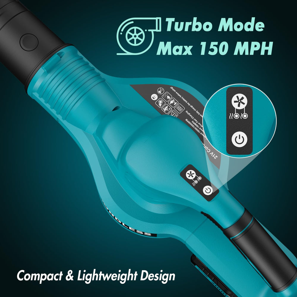 LAZYBOI Leaf Blower ergonomic handle close-up