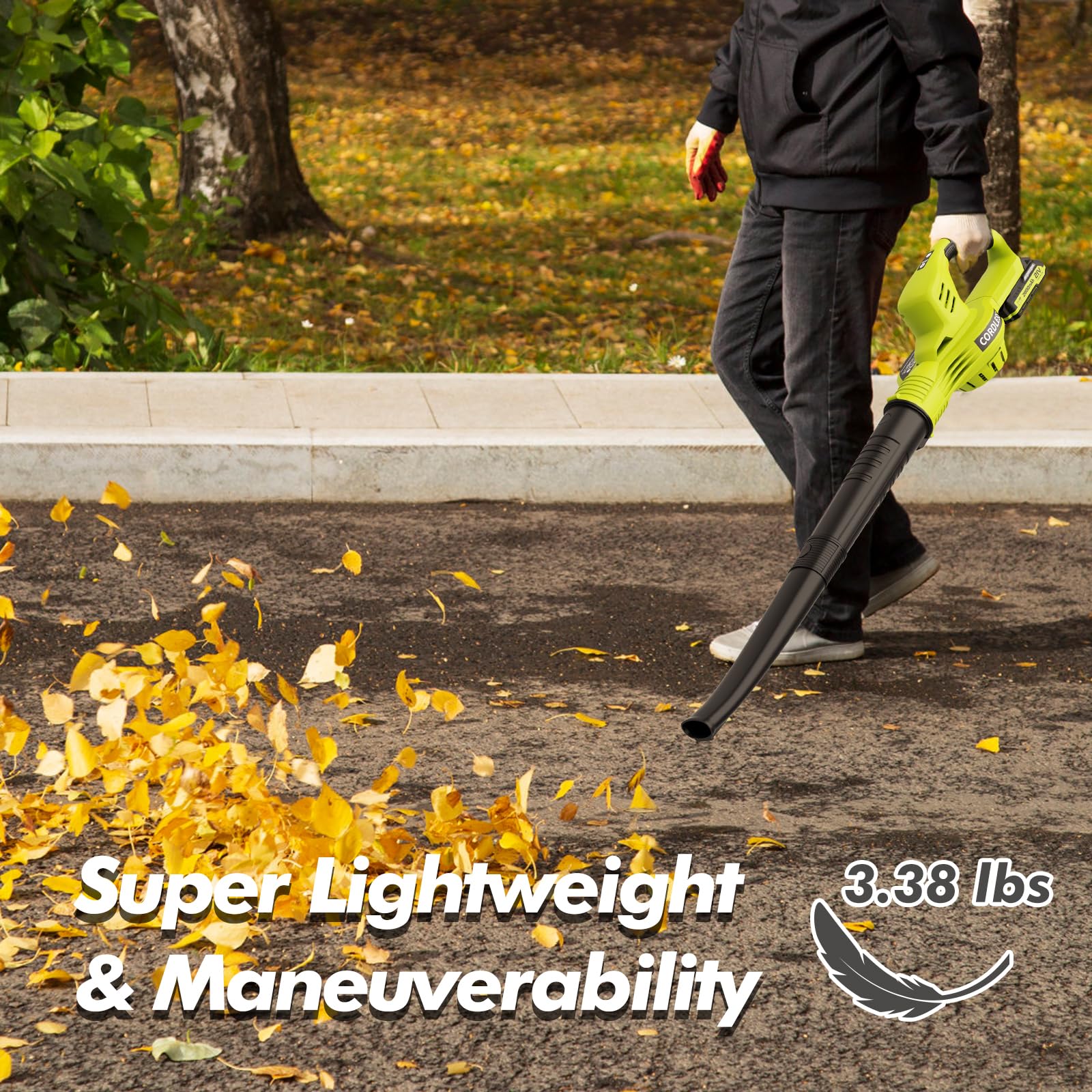 LAZYBOI Leaf Blower packaging with product details