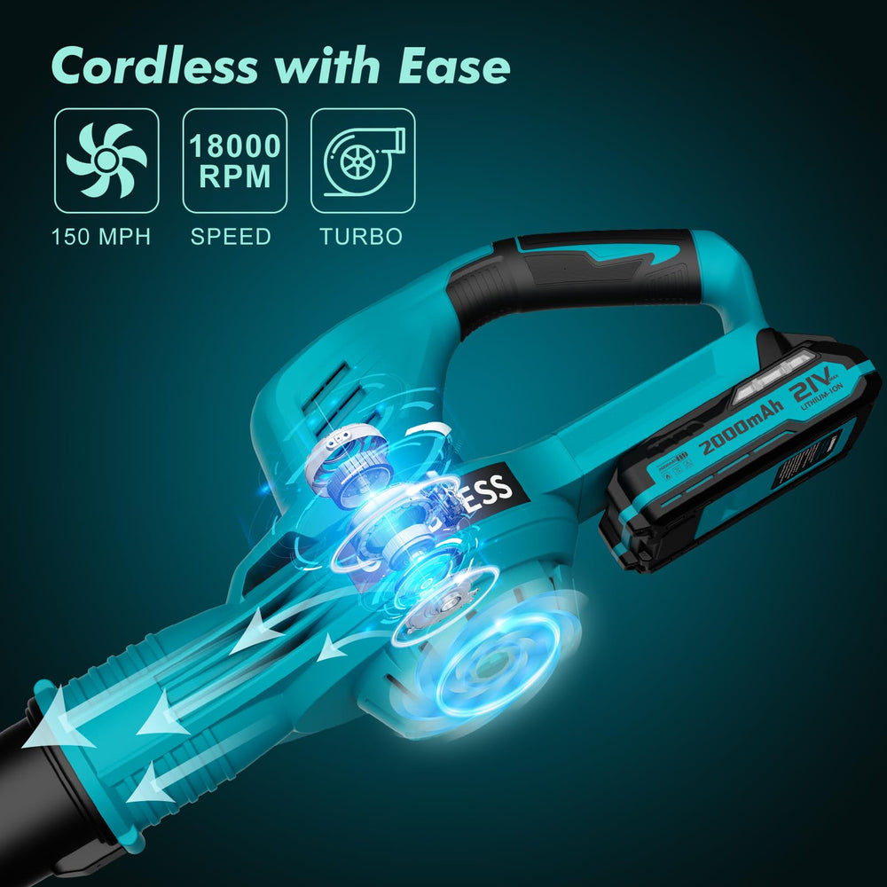 LAZYBOI Leaf Blower with extension tube attached