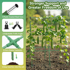 Lazzmonk trellis 34 inches by 48 inches with climbing plants
