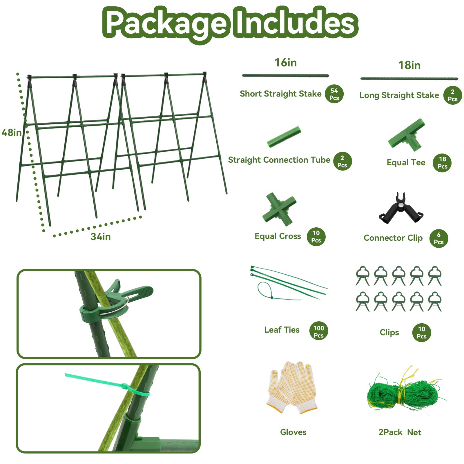 Lazzmonk trellis supporting tomatoes and cucumbers