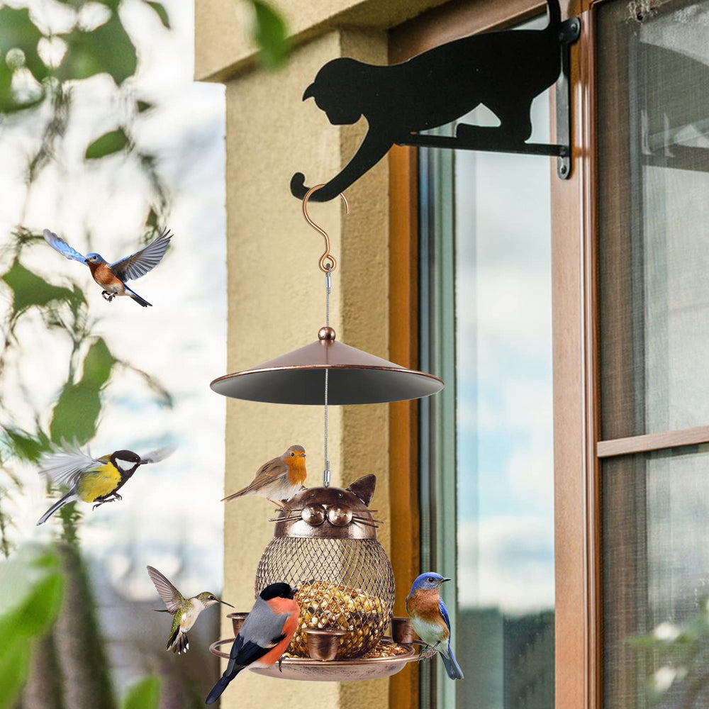 LBTING bird feeder placed in a garden setting