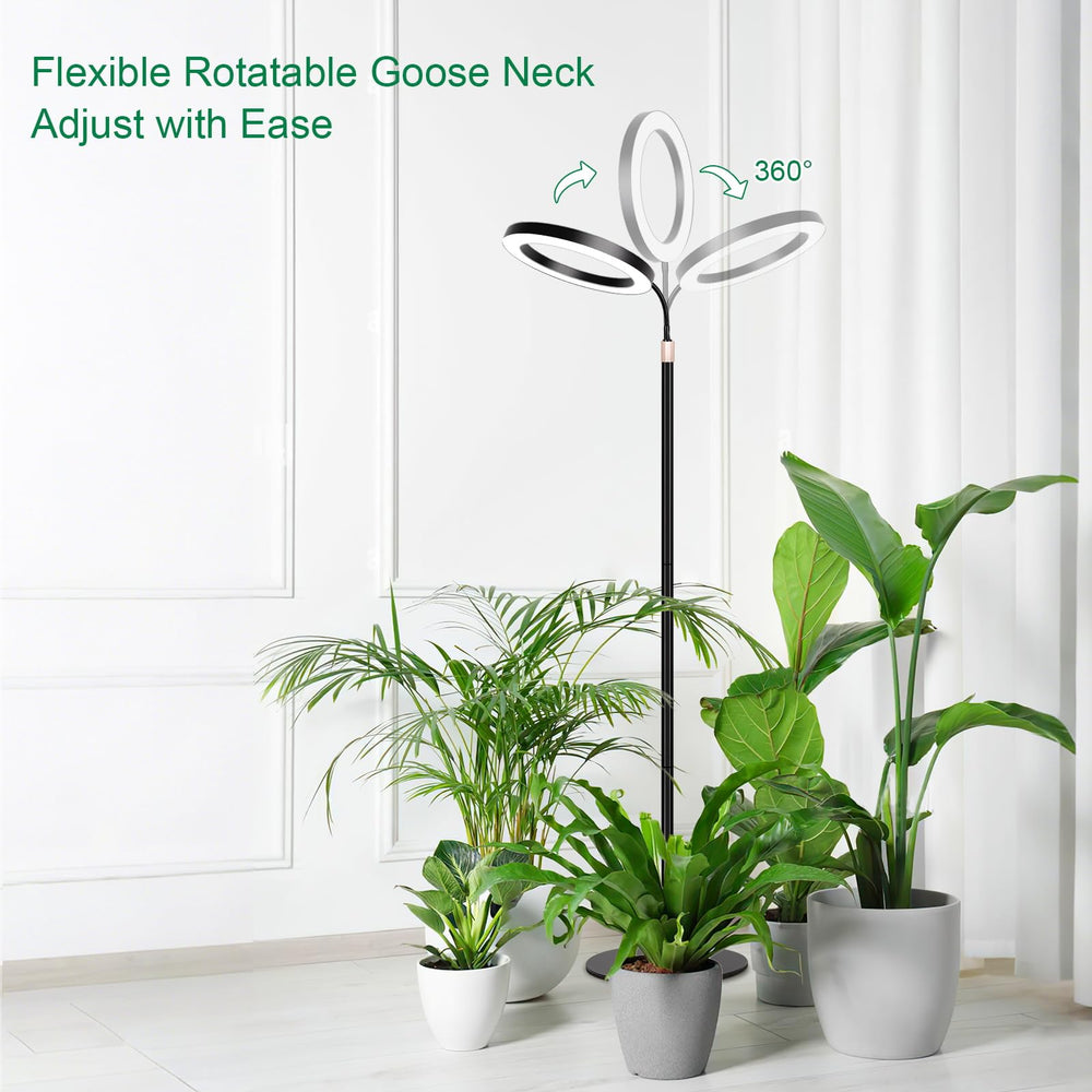 LBW 10.2" Halo Grow Light in use with large plants