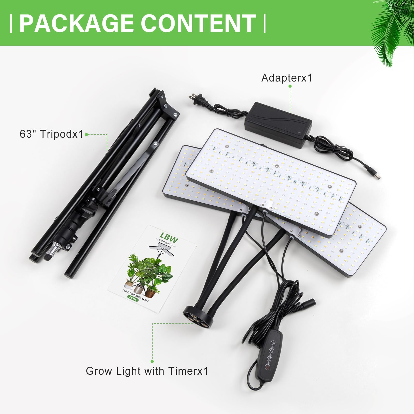 LBW Grow Light displaying full spectrum lighting features