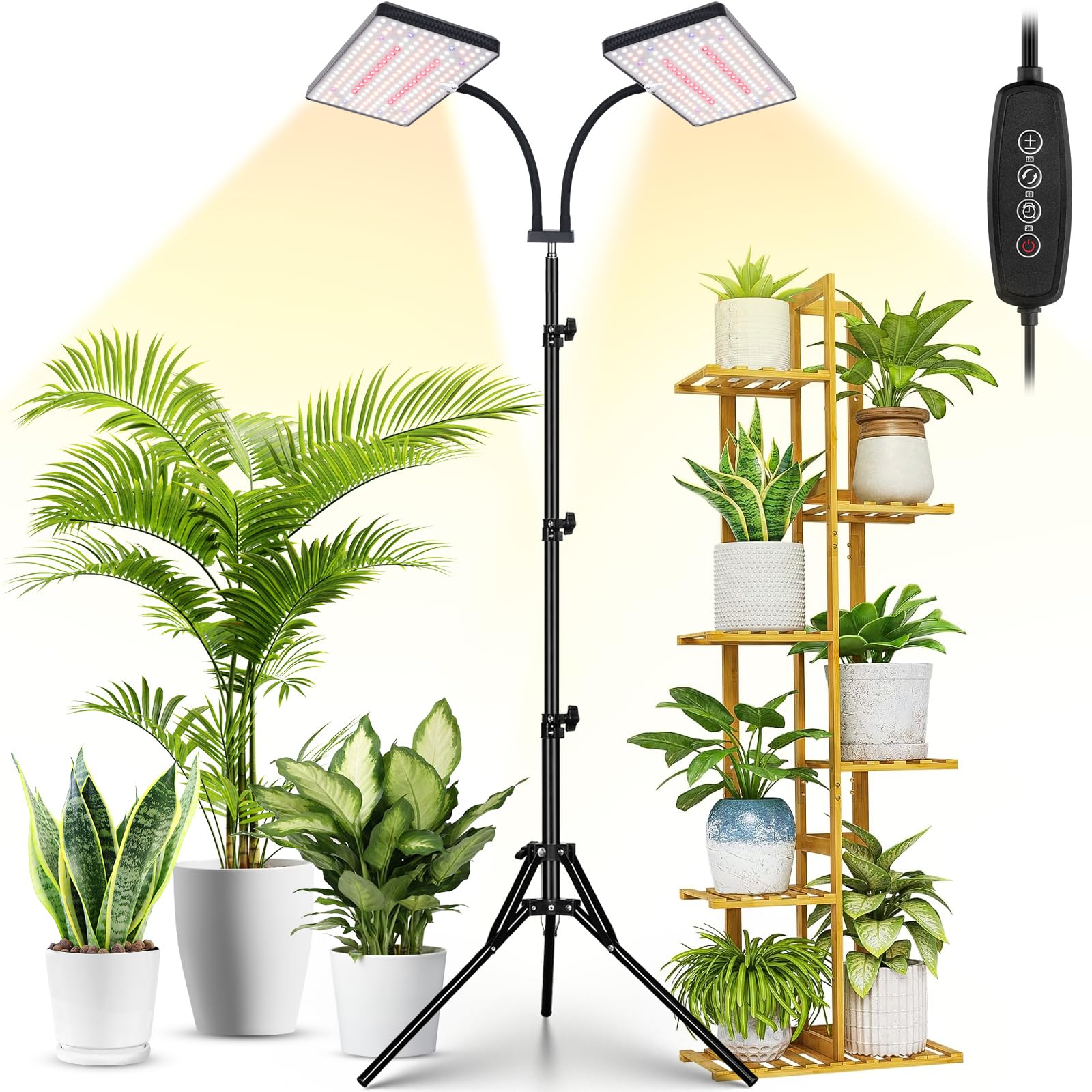 LBW Grow Light for Indoor Plants with two heads