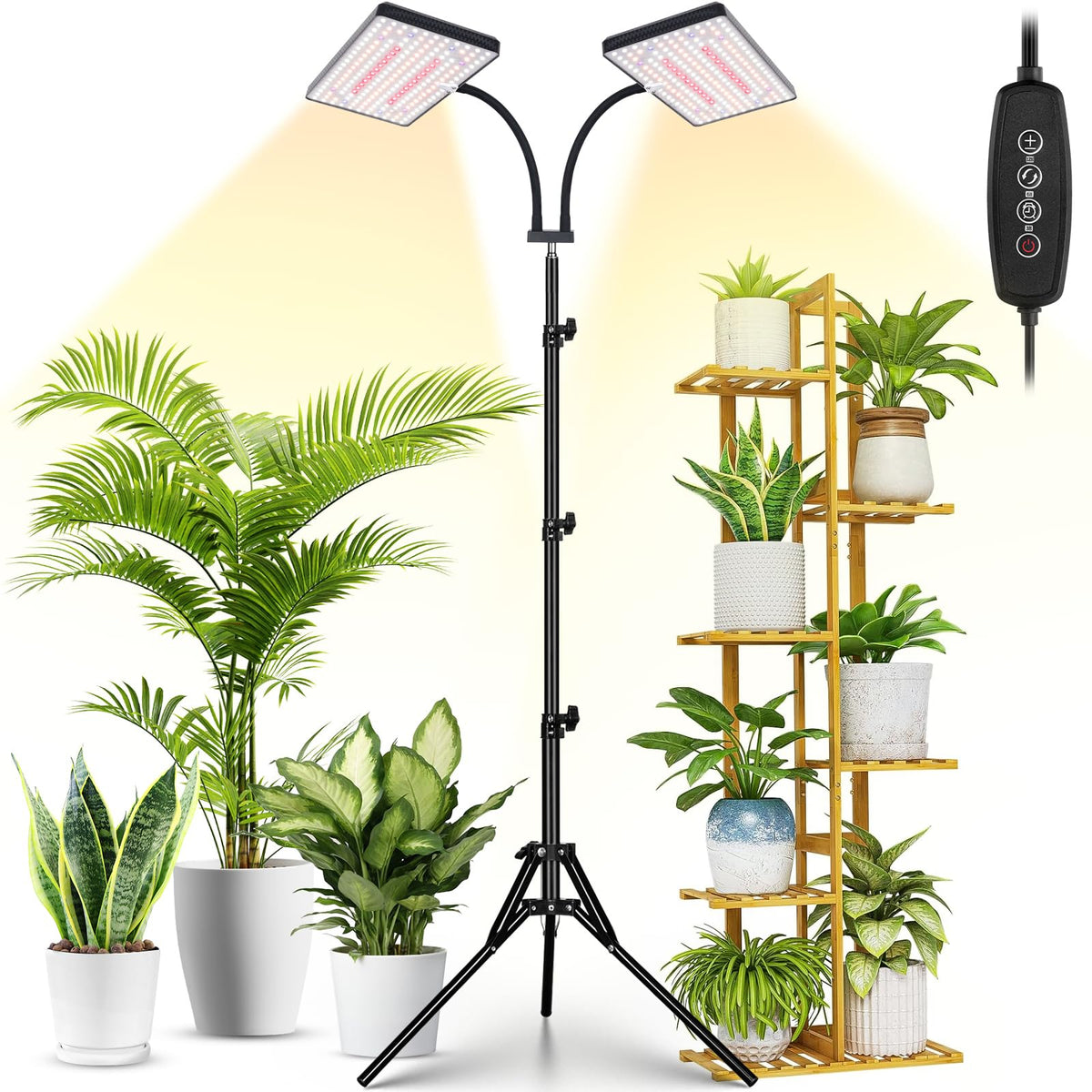 LBW Grow Light for Indoor Plants with two heads