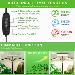 LBW Grow Light height adjustable tripod in use