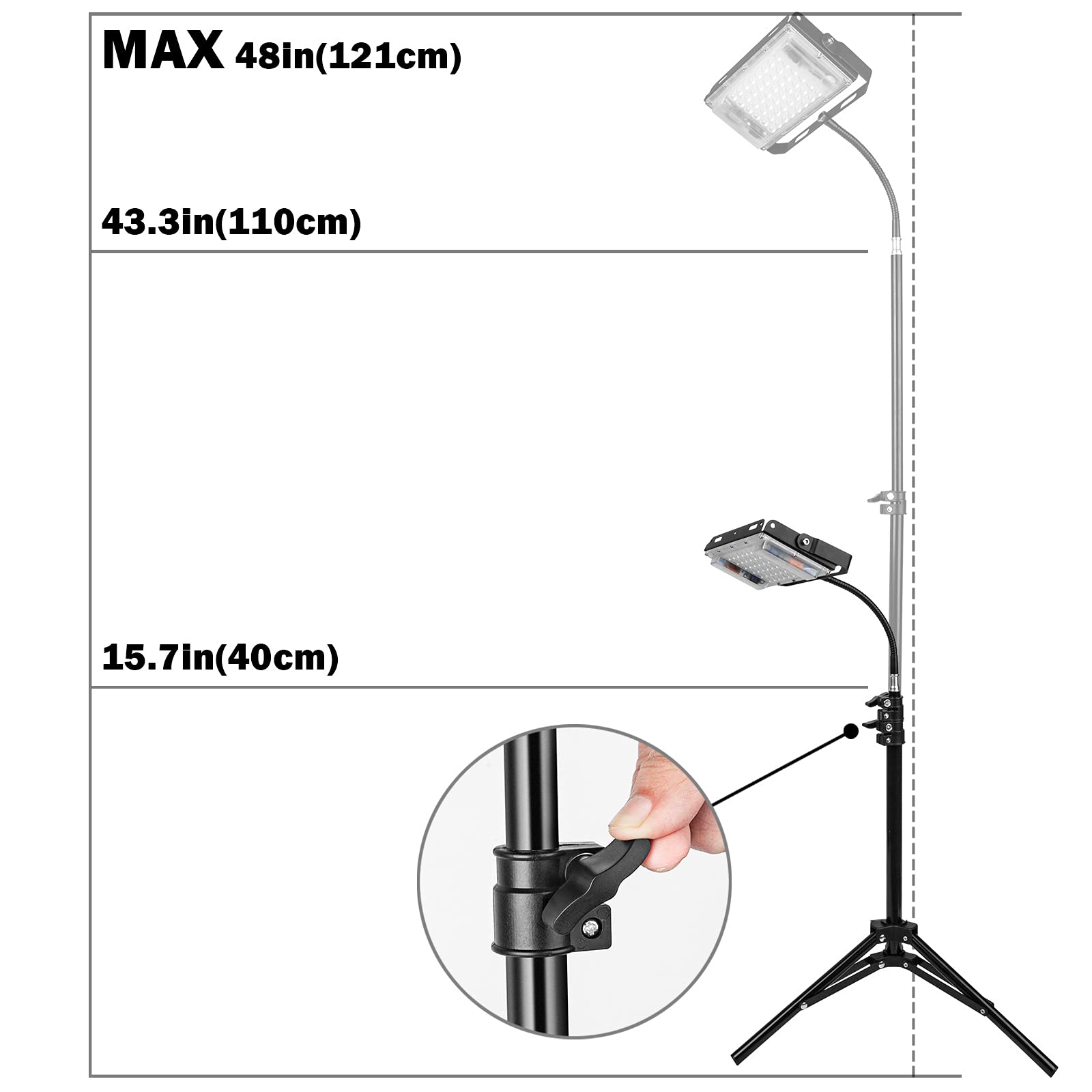 LBW Grow Light in use with flowering plants